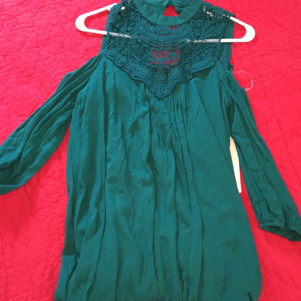 Emerald Green Dress with beautiful detailing
